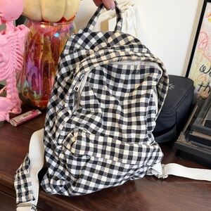 Mini checkered backpack